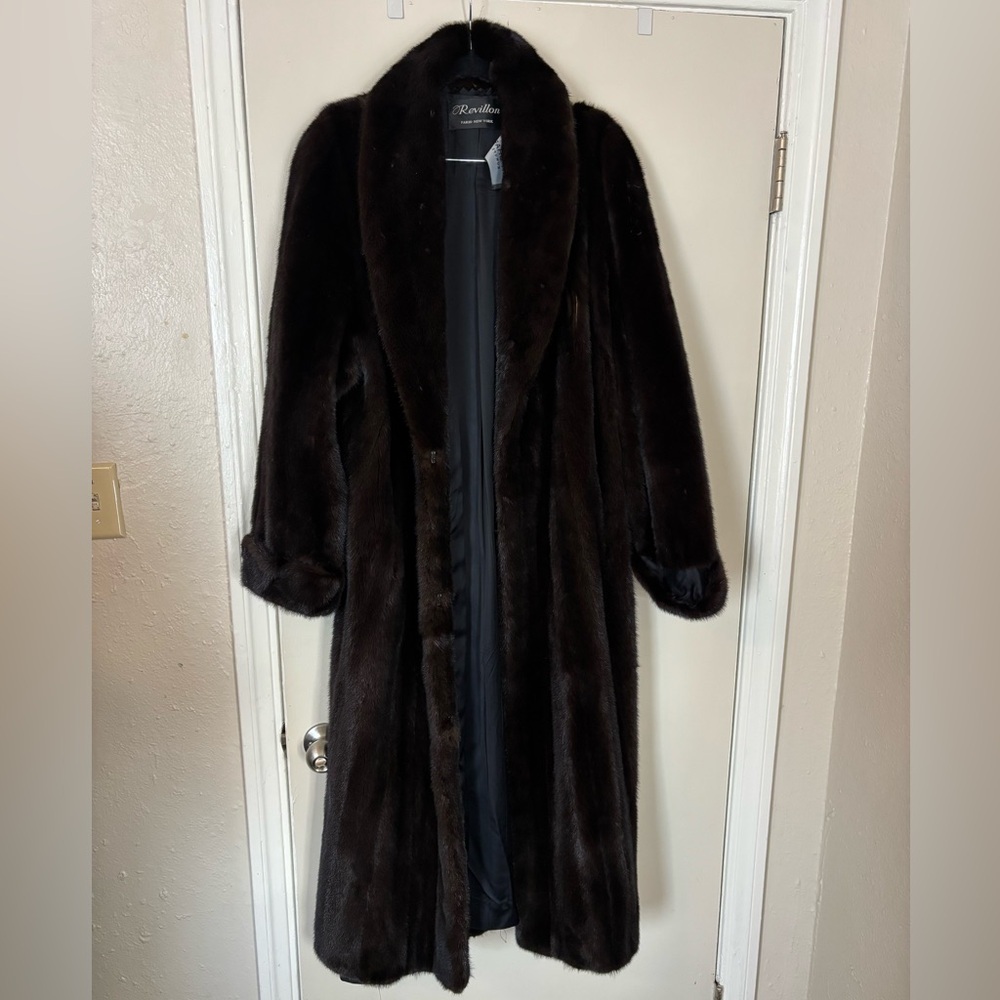 Blackglama Dan Sharp Revillon Brown Black Mink Fur Coat